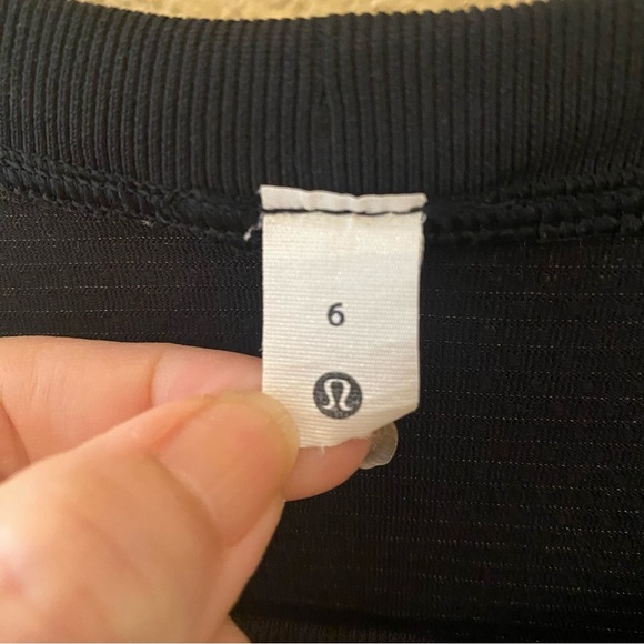 LULULEMON Women Black Swiftly Tech Athletic Long Sleeve Shirt Size 6 - Picture 5 of 5